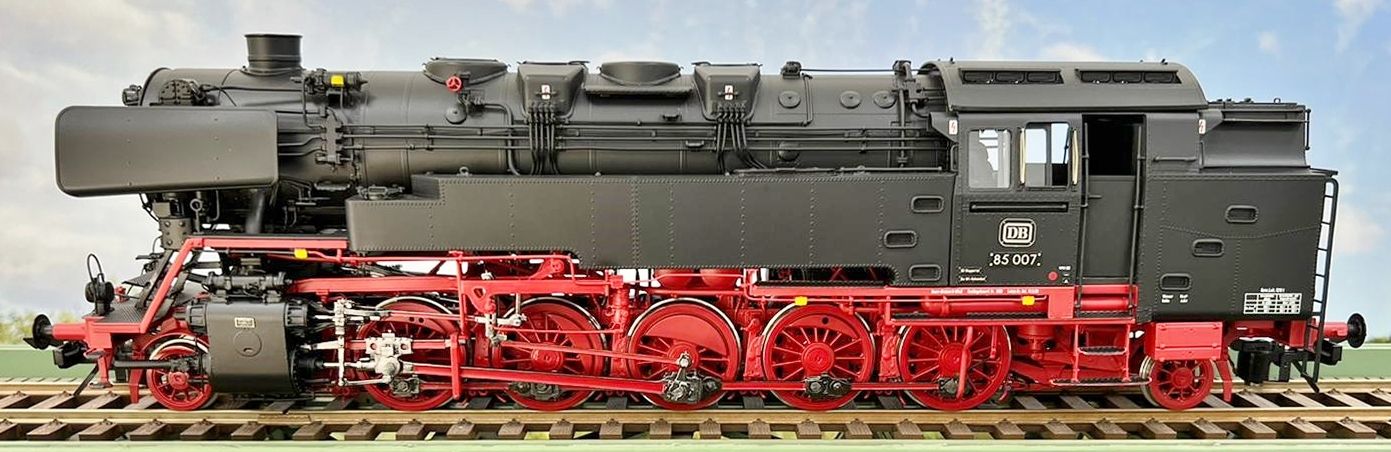 85007.0 Spur 01 MBW - Dampflok BR 85 007 DB Ep. IIIb schwarze Kesselringe - Spur 0